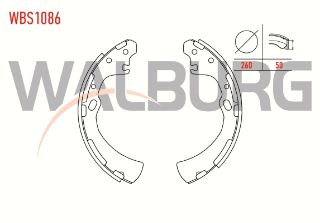 FREN PABUC BALATA ARKA NİSSAN PİCK UP (D22) 2.5 D 4X2 260X50 MM 1998- resmi