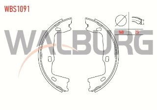 EL FREN BALATASI OPEL VECTRA B 1.6İ 160X25 MM 1995-2003/ASTRA G (F69) 1.6 16V 1998-2005/VECTRA B 1.8İ 16V 1995-2003/VECTRA A 1.6 1988-1995/VECTRA B 2.0İ 1995-2003/VECTRA A 2.0 1988-1995 resmi
