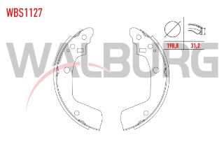 FREN PABUC BALATA ARKA SUZUKİ SWİFT III (MZ,EZ) 1.3 DDIS 198,8X31,2 2005-2010 resmi