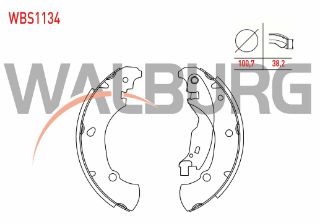 FREN PABUC BALATA ARKA 203X38 FIAT BRAVA 1.6 16V 1995-2002 / BRAVO 1.6 16V 1995-2004/ MAREA 1.6İ 16V 1996-2007 resmi