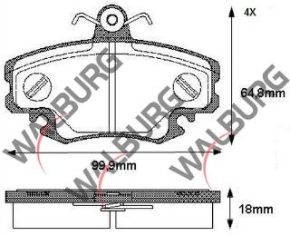 FREN BALATA ÖN FISLI RENAULT CLİO SYMBOL 1.5 DCI 1998-2005 / 1.2 1998-2005/ CLİO II 1.2 1998-2005/ THALIA (LB0/1/2) 1.5 DCI 1998-2008 / DACİA LOGAN 1.5 DCI 2004-2012/ SANDERO 1.4İ 2008-2013 resmi