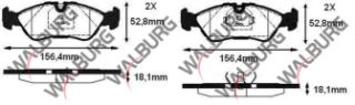 FREN BALATA ÖN OPEL VECTRA B 1.6İ 1995-2003 / VECTRA B 1.8İ 16V 1995-2003 / VECTRA B 2.0 DTI 1995-2003 / VECTRA B 1.7 TD 1995-2003 / DAEWOO ESPERO (KLEJ) 1.8İ 1995-1999 resmi