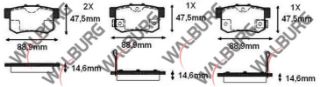 FREN BALATA İKAZLI ARKA CİVİC VIII 1.6 VTEC 2005-2012/ACCORD V 2.2İ ES 1993-1997/1.6İ 16V 1993-1997/ACCORD VI 1.6İ 1997-2003/2.0İ LS 1997-2003/S2000 2.0 V-TEC 1999-/ İNTEGRA 1.8 TYPER 1993-2001 resmi