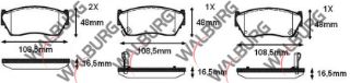 FREN BALATA ÖN NİSSAN SUNNY III (N14) 1.4İ 1990-1996 / SUNNY III (N14) 1.6İ 1990-1996 resmi