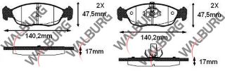 FREN BALATA ÖN PEUGEOT 106 II 1.4İ 1996-2002 / 106 II 1.6İ 1996-2002 / XSARA (N1) 1.6 1997-2005 / SAXO 1.4 1996-2004 / 306 1.6İ 1993-2002/ 306 1.8İ 1993-2002 resmi