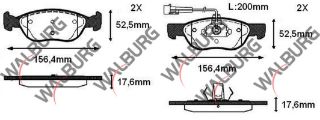 FREN BALATA ÖN FISLI FIAT BRAVA (182) 1.6 16V 1995-2002/ 1.9 TD 1995-2002/ BRAVO (182) 1.6 16V 1995-2004/ 1.6 MJT 1995-2004/ ALFA ROMEO 145 1.4 1994-2001 / 1.6 1994-2001 / 1.9 TD 1994-2001 resmi