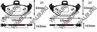 FREN BALATA ARKA RENAULT LAGUNA I (B56,556) 1.9 DCI 1993-2001 / LAGUNA I (B56,556) 2.2 DT 1993-2001 resmi