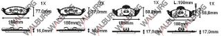 FREN BALATA ÖN FISLI MERCEDES M CLASS (W163) ML 270 CDI 1998-2005 / M SERISI (W163) ML 320 1998-2005 resmi