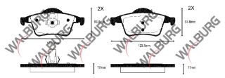 FREN BALATA ARKA İKAZLI VOLVO C70 I 2.0 1998-2005/ S60 I 2.0 T5 2000-2010/ S80 I 3.0 T6 1998-2006/ V70 I 2.0 T 1997-2000/ V70 II 2.0 T 2000-2007/ S 80 I 2.0 T 1998-2006/ S60 I 2.0 T 2000-2010 resmi