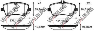 FREN BALATA ÖN MERCEDES C SERISI (W203) C 200 CDI 2000-2006/ (W203) C 180 2000-2006/ (W203) C 200 2000-2006/ (W203) C 270 CDI 2000-2006/ (W203) C 220 CDI 2000-2006/ SLK (R171) 200 2004-2011/ resmi