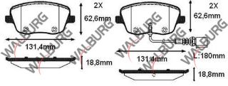 FREN BALATA ÖN FISLI VW POLO 1.4İ 16V 2001-2012/ 1.4 TDI 2001-2012/ 1.9 TDI 2001-2012/ 1.6İ 16V 2001-2012/ SKODA FABİA (6Y2) 1.4İ 1999-2007/ FABİA II 1.4 2006-2015/ ROOMSTER (5J) 1.4 TDI 2006- resmi