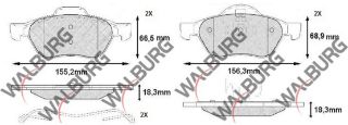 FREN BALATA ÖN RENAULT MEGANE II (BM0/1,CM0/1) 1.5 DCI 2002-2008 / MEGANE II (BM0/1,CM0/1) 1.9 DCI 2002-2008 / MEGANE II (BM0/1,CM0/1) 1.6İ 16V 2002-2008 resmi