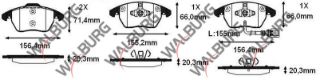 FREN BALATA ÖN FISLI VW GOLF V 1.4 TSI 2003-2009/ JETTA IV 1.6 TDI 2011-/ SCIROCCO 1.4 TSI 2008-/ CADDY III 2.0 TDI 2004-2015/ LEON 1.4 TSI 2005-2012/ YETI 1.2 TSI 2009-/ SUPERB 1.9 TDI 2002-2010 resmi