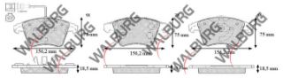 FREN BALATA ÖN FISLI VOLKSWAGEN TRANSPORTER V 1.9 TDI 2003-2011 / TRANSPORTER V 2.5 TDI 2003-2011 / TRANSPORTER VI 2.0 TDI 2009- / TRANSPORTER VI 2.0 TDI BITDI 2009- resmi