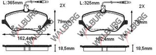 FREN BALATA ÖN FISLI PEUGEOT 407 (6D) 2.0 HDI 2004-2011 / PEUGEOT 407 (6D) 2.0İ 2004-2011 / PEUGEOT 607 (9D,9U) 2.0 HDI 2000- / CITROEN C6 (TD) 3.0 V6 2005- / PEUGEOT 607 (9D,9U) 3.0İ 2000- resmi