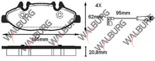 FREN BALATA ÖN FISLI MERCEDES VİTO (W639) 115 CDI 2003-2014 / VİTO (W639) 110 CDI 2003-2014 / VIANO (W639) 2.2 CDI 2003-2014 / VIANO (W639) 2.0 CDI 2003-2014 resmi