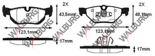 FREN BALATA ARKA BMW 1 SERISI (E81) 116 İ 2004-2012/ 120 İ 2004-2012/ 1 SERISI (E87) 118 İ 2003-2012/ 118 D 2003-2012/ 3 SERISI (E90) 316 Tİ 2005-2011/ 320 İ 2005-2011/ 318 D 2005-2011 resmi