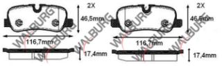 FREN BALATA ARKA LAND ROVER RANGEROVER III 3.0 TD 6 2002-2012 / LAND ROVER DISCOVERY (TAA) 2.7 TD 2004-2010 resmi
