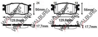 FREN BALATA ÖN İKAZLI HYUNDAİ ACCENT ERA 1.5 CRDI 2006-2012 / ACCENT ERA 1.4İ 16V 2006-2012 / ACCENT ERA 1.6 CVVT 2006-2012/ I20 (PB, PBT) 1.4 CRDI 2008-2015/ KİA RİO II 1.5 CRDI 2006-2011 resmi