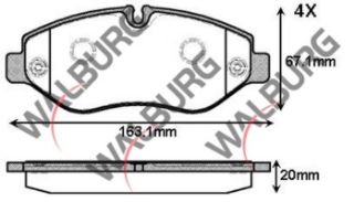 FREN BALATA ÖN FISLI IVECO DAILY IV 2.3İ 2006-2011 resmi