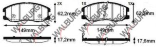 FREN BALATA ÖN İKAZLI CHEVROLET CAPTIVA (C100) 2.0 D 2006-2012 / CAPTIVA (C140) 2.0 D 2012-2014 / OPEL ANTARA 2.0 CDTI A-T 2007- resmi