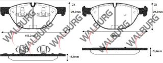 FREN BALATA ÖN İKAZLI BMW X5 (E70) 4.8İ 2007-2012 / BMW X6 (E71,E72) 3.5 D 2008- / BMW X6 (E71,E72) 4.4İ 2008- resmi