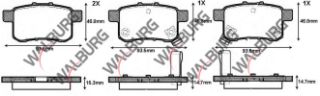 FREN BALATA ARKA HONDA ACCORD VIII (CU) 2.0 I-VTEC 2008- / ACCORD VIII (CU) 2.2 I-CDTI 2008- resmi