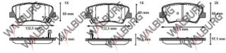 FREN BALATA ÖN İKAZLI HYUNDAİ ELANTRA 1.6 D-CVVT 2011-2015 / KİA CERATO 1.6 CRDI 2016- / KİA CERATO 1.6 MPI 2016- resmi