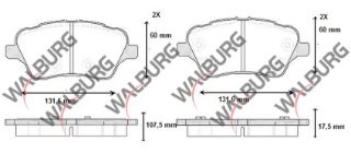 FREN BALATA ÖN FORD TOURNEO COURIER 1.5 TDCI 2014-/ 1.6 TDCI 2014-/ B-MAX 1.6 TDCI 2012- / FİESTA VII 1.4 TDCI 2012-/ TRANSİT COURIER 1.0 2014-/ B-MAX 1.5 TDCI 2012- resmi