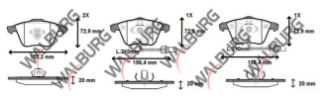 FREN BALATA ÖN FISLI AUDI A8 2.8 2003-2010/ A8 4.2 V8 TDI 2003-2010/ A8 3.0 TFSI 2003-2010/A4 2.0 TFSI 2004-2008/ SEAT EXEO 1.6 2008-/ LEON 2.0 FSI 2005-2012/ LEON 1.8 TSI 2005-2012 resmi