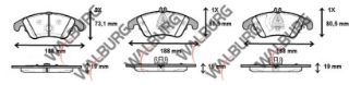 FREN BALATA ÖN MERCEDES C SERISI (W204) C 220 CDI 2007-2014/ C 320 CDI 2007-/ E SERISI (W212) E 180 2009-/ E 200 2009-/ E 220 CDI 2009-/ E 250 CDI 2009-/ CLS (C218) CLS 350 CDI 2012-/CLS 250 CDI 2012- resmi