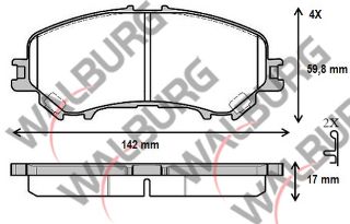 FREN BALATA ÖN İKAZLI NİSSAN QASHQAI 1.5 DCI 2014-/QASHQAI 1.6 DCI 2014-/X-TRAİL (T32) 1.6 DCI 2013-/KADJAR 1.5 DCI 2015-/MEGANE IV 1.6 DCI 2016-/TALISMAN 1.5 DCI 2015-/KADJAR 1.6 DCI 2015-/ resmi