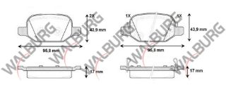 FREN BALATA ARKA FIAT 500L 1.6 MJT 2012- / 500L 1.3 MJT 2012- / 500L 0.9 2012- /  500L 1.4 2012- resmi