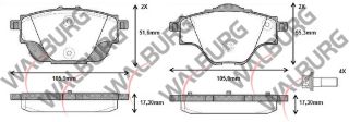 FREN BALATA ARKA CITROEN C4 PICASSO II 1.6 HDI 2013-/ C4 PICASSO II 1.6 VTI 2013-/ PEUGEOT 308 II 2.0 HDI 2014-/ 5008 II 1.6 HDI 2014- resmi