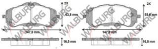 FREN BALATA ÖN PEUGEOT 308 II 1.6 HDI 2014-/ 308 II 1.2 THP 2014-/ 308 II 1.6 2014- resmi