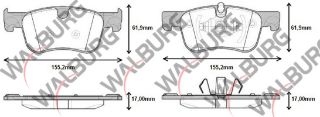 FREN BALATA ÖN CITROEN C4 PICASSO II 1.6 HDI 2013- / C4 PICASSO II 1.6 VTI 2013- resmi