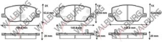 FREN BALATA ÖN İKAZLI FIAT 500X 1.4 2014- / FIAT 500X 1.6 2014- / JEEP RENEGADE (BU) 1.6 CRD 2014- / RENEGADE (BU) 2.0 CRD 2014-/ COMPASS 1.6 2017- / COMPASS 2.0 2017- resmi