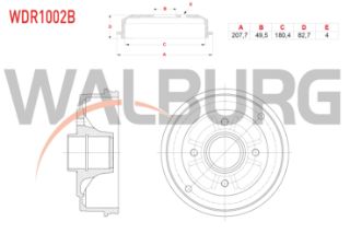 FREN KAMPANASI ARKA RULMANLI 4 DELIK RENAULT 9 1.4 1985-2000 / RENAULT 11 1.7 1983-1995 resmi