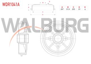 FREN KAMPANASI ARKA 4 DELIK PEUGEOT 306 1.6 - 1.8 1993-2002/ CITROEN XSARA 1.4 HDI - 1.6 1997-2005/ ZX 1.4 1991-1997 resmi