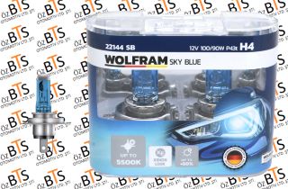 AMPUL 22144SB H4 12V 100/90W P43T SKY BLUE BEYAZ IŞIK resmi