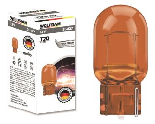 AMPÜL T20 JUMBO DİPSİZ TEKLİ SARI 12V T20 21 WX3×1 6D resmi