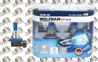 AMPUL 29218SB H8 12V 35W PGJ19-1 SKY BLUE BEYAZ IŞIK resmi