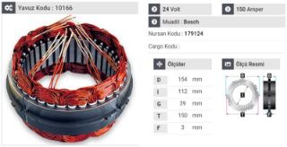 STATOR VOLVO/TEMSA SAFIR/M-BENZ AROCS EURO 6 resmi