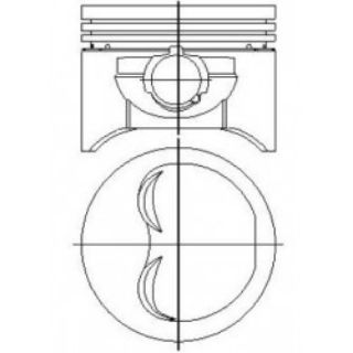 PİSTON+SEGMAN 0.40 86.40MM TEMPRA SLX 1.6 TAKIM resmi