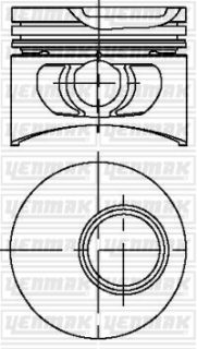 PİSTON+SEGMAN STD 68.69MM FİESTA ESCORT 1.1 G6A TAKIM resmi
