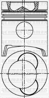 MOTOR PİSTON SEGMAN STD MİTSUBİSHİ 130MM TAKIM resmi