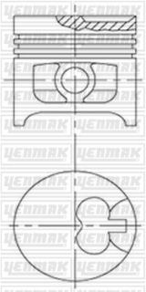 MOTOR PİSTON SEGMAN STD REKORD-SENATOR TD TAKIM resmi