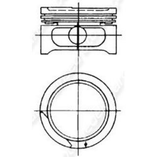 X MOTOR PİSTON SEGMAN STD ASCONA-KADETT-COMBO 1.6D 81-88 1.6 DA 80.0 TAKIM resmi