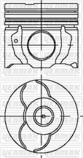 PİSTON+SEGMAN STD RIKEN SEGMANLI COROLLA 1.4 D4D 1 ND-TV 02-> 73MM TAKIM resmi