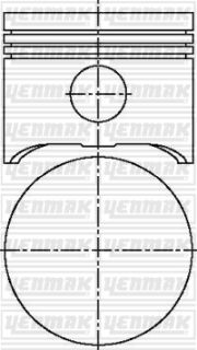 MOTOR PİSTON SEGMAN STD 504 L-504 GR-SR J7-J5-C25 TAKIM resmi